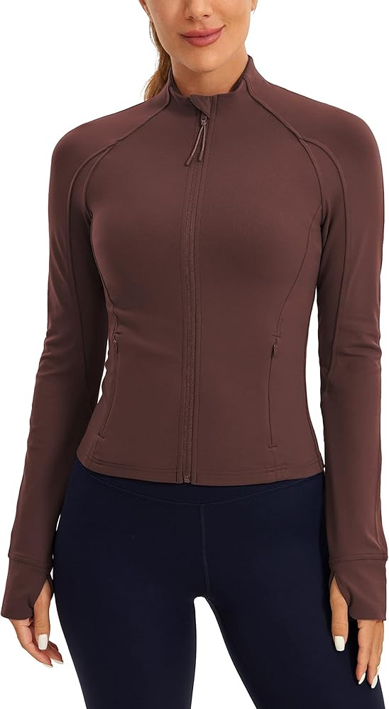 CRZ YOGA Veste d'entraînement courte zippée pour femme | Amazon (FR)