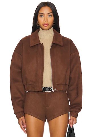 Nakedvice The Selene Jacket in Chocolate from Revolve.com | Revolve Clothing (Global)