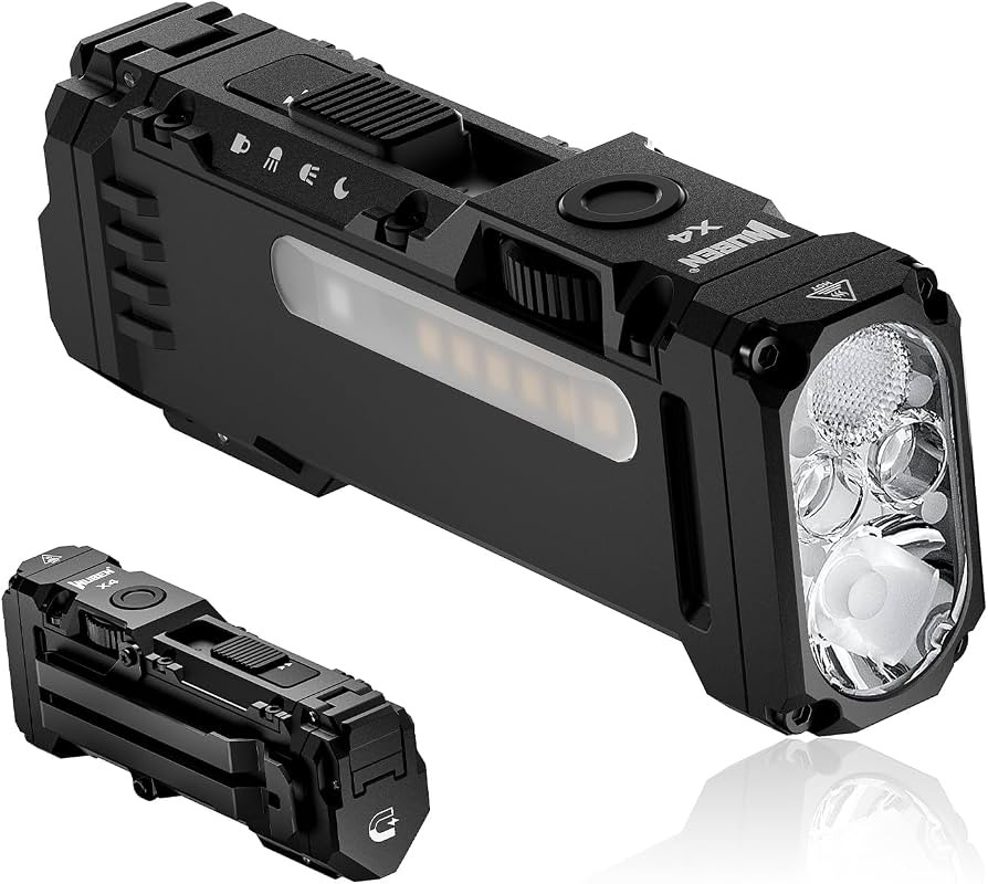 WUBEN X4 EDC Rechargeable Flashlight with RGB Light LED Multifunctional Flashlight 1500 Lumens wi... | Amazon (US)