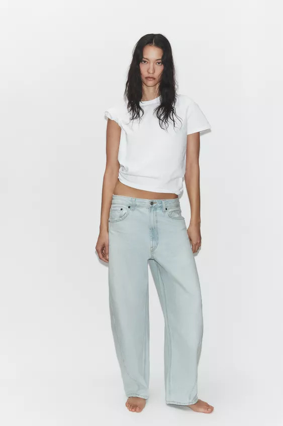 JEANS TRF BAGGY BALLOON MITTELHOHE TAILLE | Zara DE