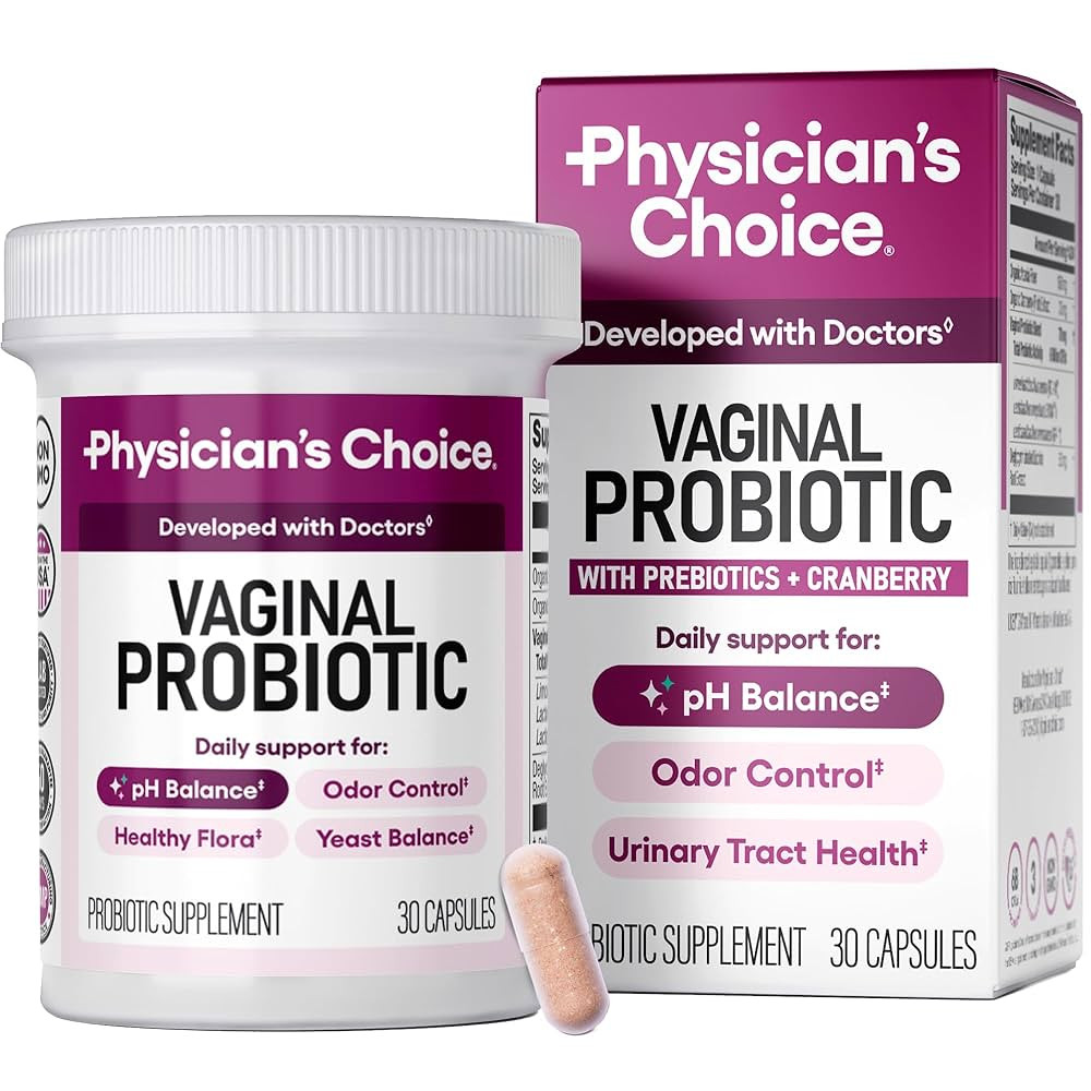 Physician's CHOICE Probióticos vaginales para mujeres, equilibrio de pH, control de olor, equili... | Amazon (US)