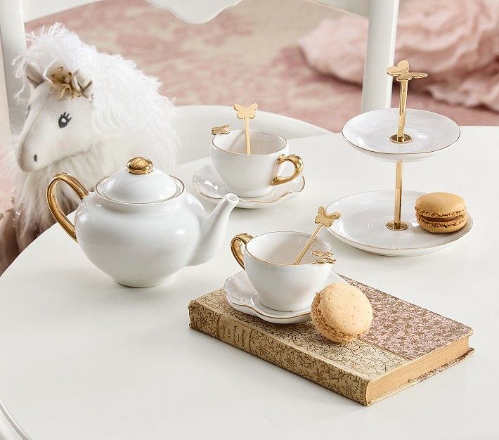 Monique Lhuillier Butterfly Tea Set | Pottery Barn Kids