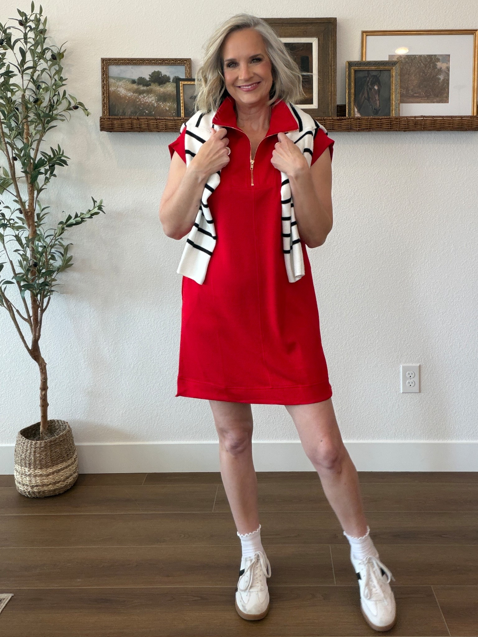 Are you still team no show socks or have you ventured to ankle socks?
These are cute and the dress is the perfect spring throw and go. Wearing a small

Shift dress, Amazon, Anrabess, casual chic, over 50, spring style, elevated casual, 

#LTKOver40 #LTKstorytime #LTKootd
