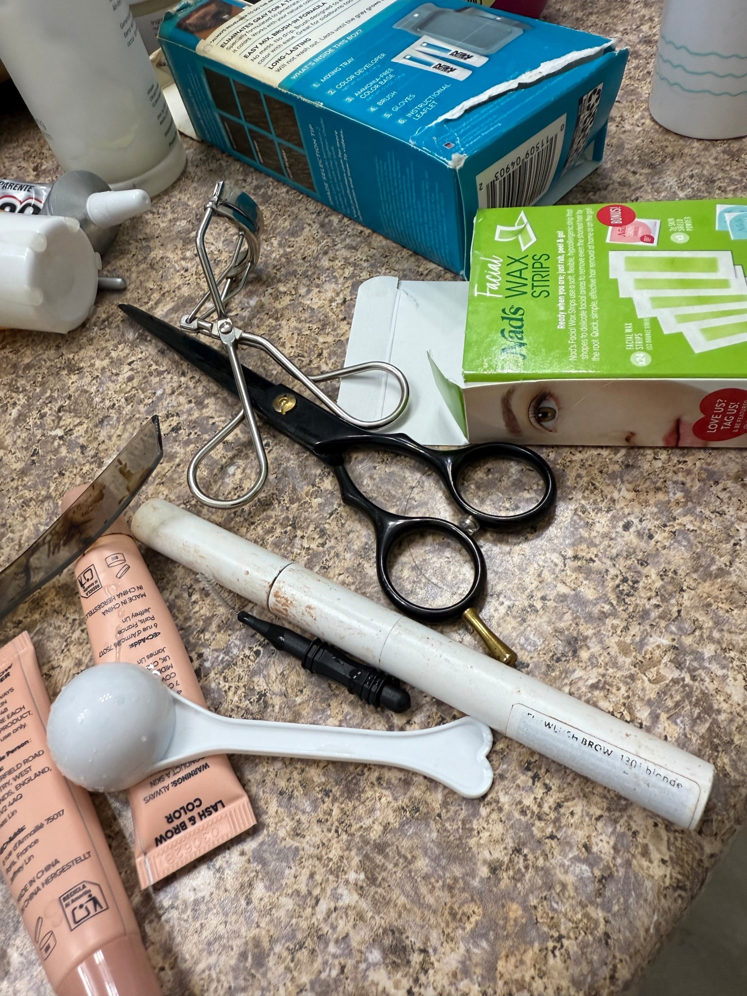 At home lashes and eye brow touch up!