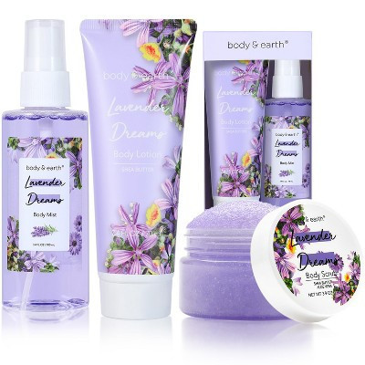 Body & Earth 3pc Lavender Body Care Gift Set | Target