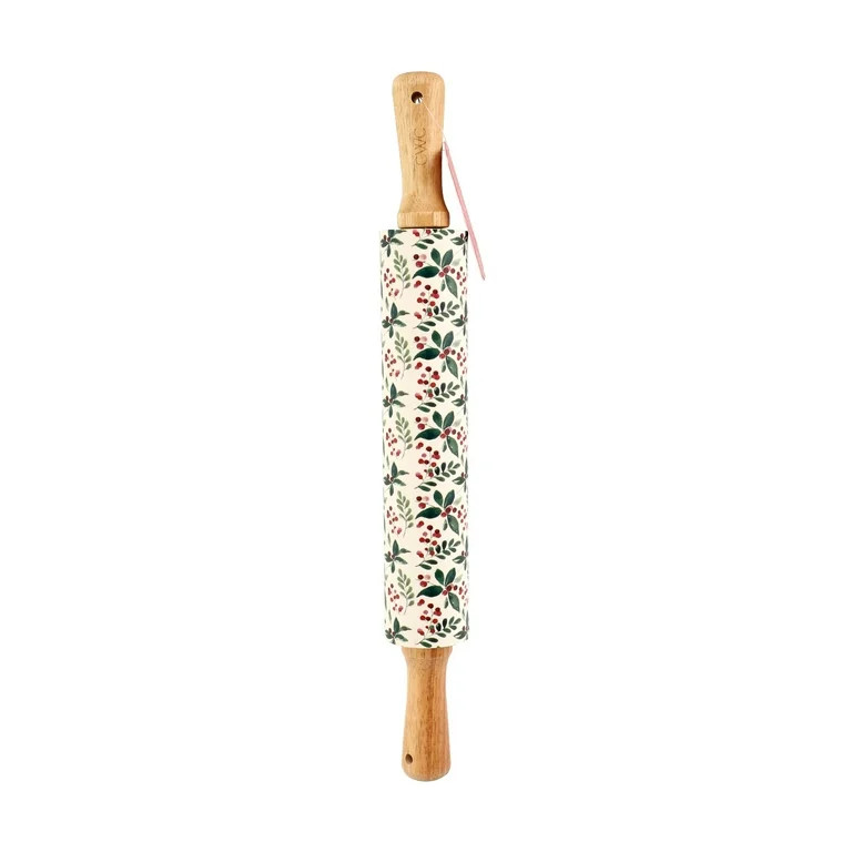 Cook with Color White and Green 17" Rolling Pin | Walmart (US)
