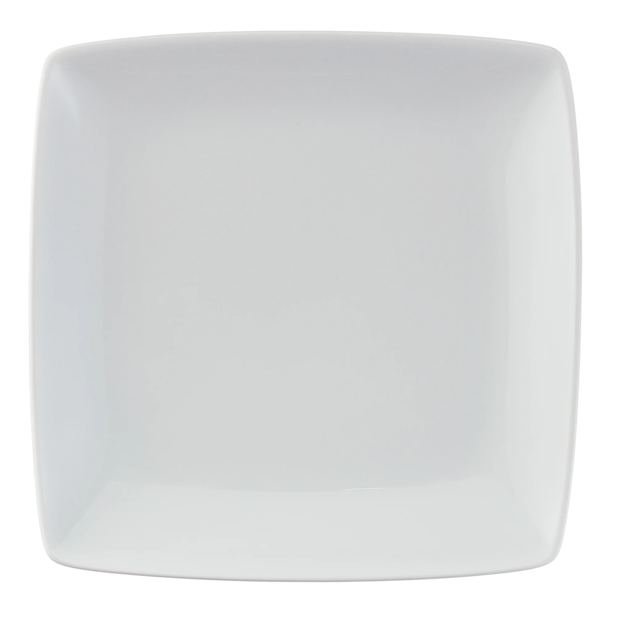 Better Homes & Gardens Loden Porcelain Square-Shaped Dinner Plate, White | Walmart (US)
