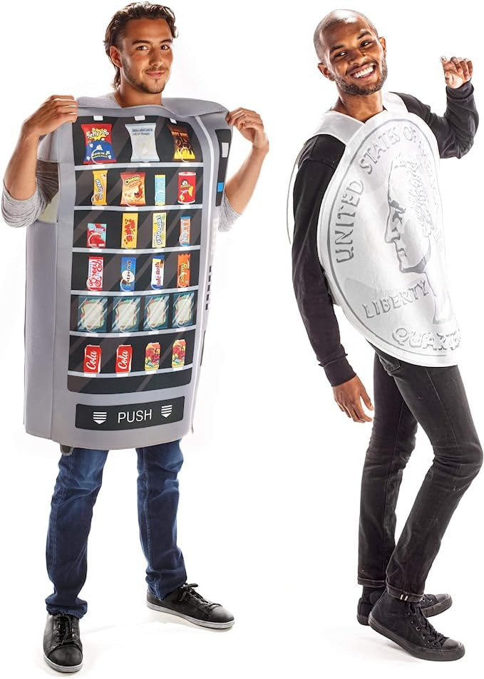 Vending Machine & Quarter Halloween Couples Costume - Funny Food & Coin Outfits | Amazon (US)