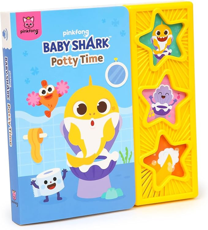 Baby Shark Potty Time 3 Button Sound Book, Baby Shark Healthy Habits Sound Books, Interactive Pot... | Amazon (US)