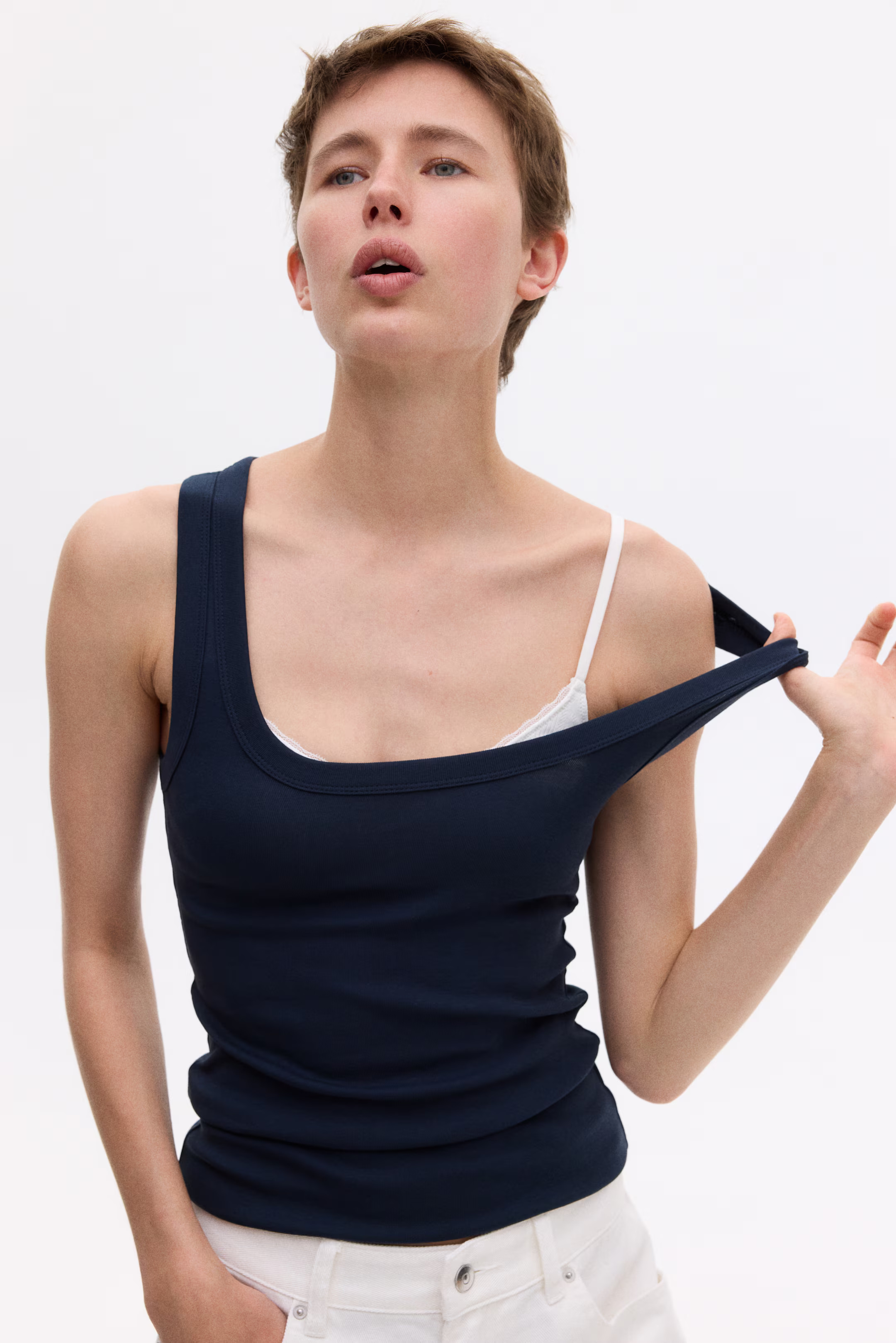 Fitted Tank Top | H&M (US + CA)