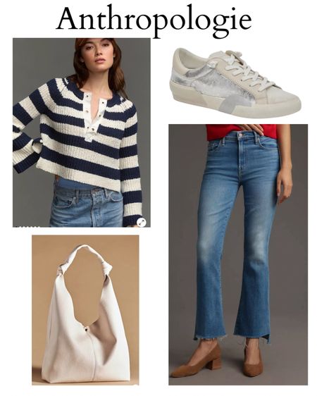 New arrivals from Anthropologie!  This top is so cute, I will get so much use out of it this spring! I also got this new pair of Mother jeans in a lighter color! I own the sneakers from Nordstrom or Zappos.  
#anthropologie #nordstrom #zappos #newarrivals

#LTKstyletip