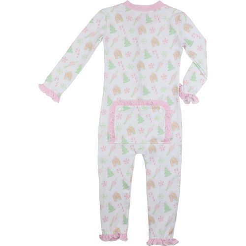 Pink Christmas Tree And Candy Knit Zipper Pajamas | Cecil and Lou