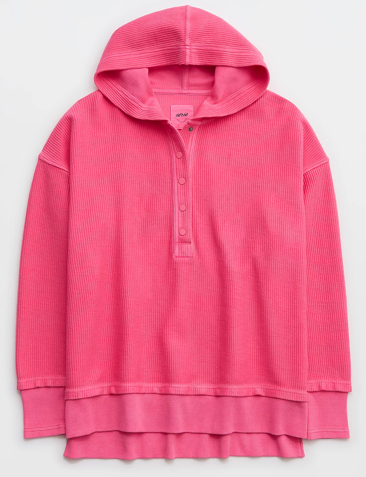 Aerie Textured Henley Hoodie | Aerie