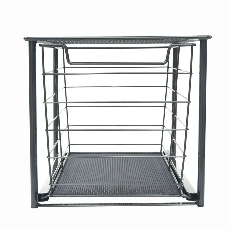 Mainstays Large Stackable Slide Out Drawer - Matte Black | Walmart (US)