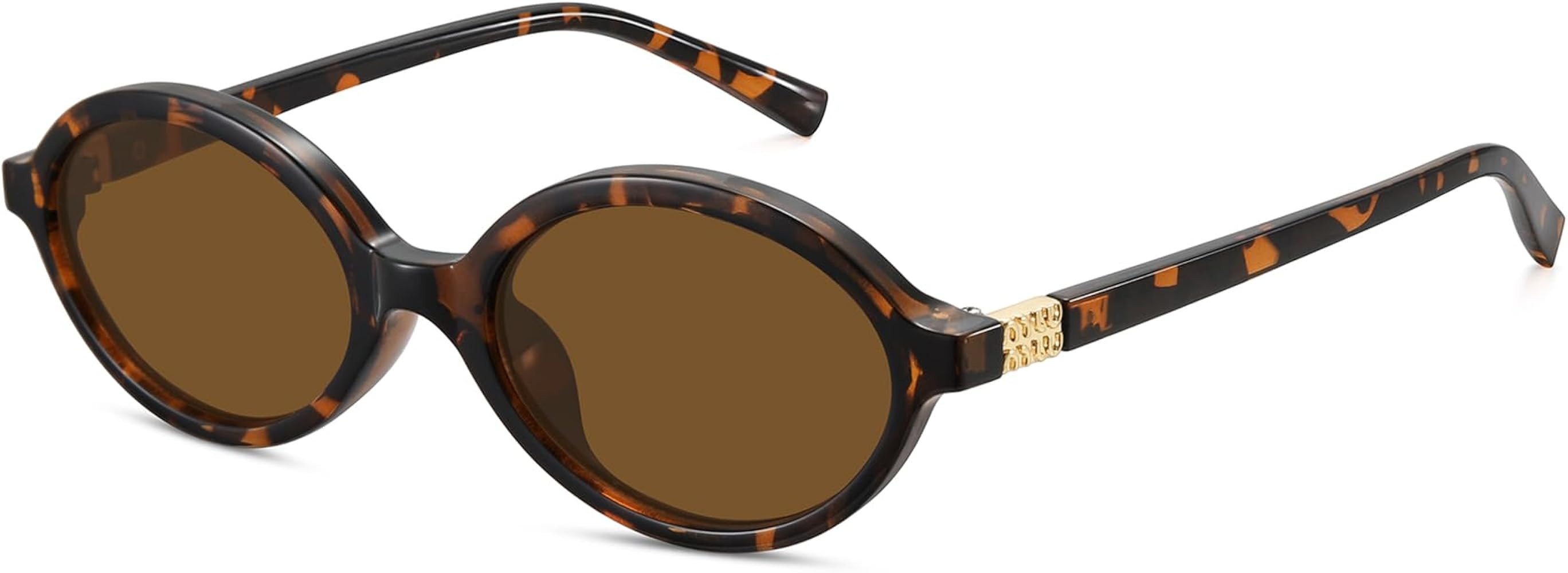 WOWSUN Retro Oval Sunglasses Womens Trendy Sun Glasses Sunnies UV400 Protection | Amazon (US)