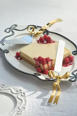 Benedita Bow Metal Serve Set | Anthropologie (US)