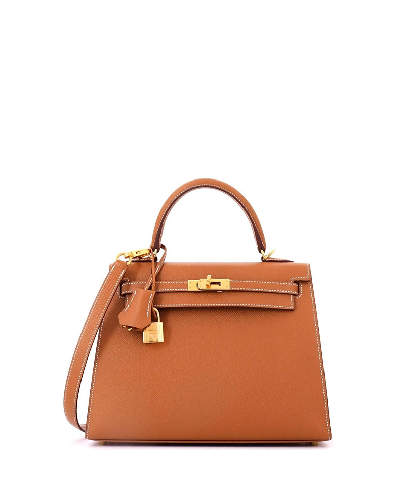 Pre-Owned HERMES Kelly 25 Handbag Brown Epsom with Gold Hardware | Bloomingdale's (US)