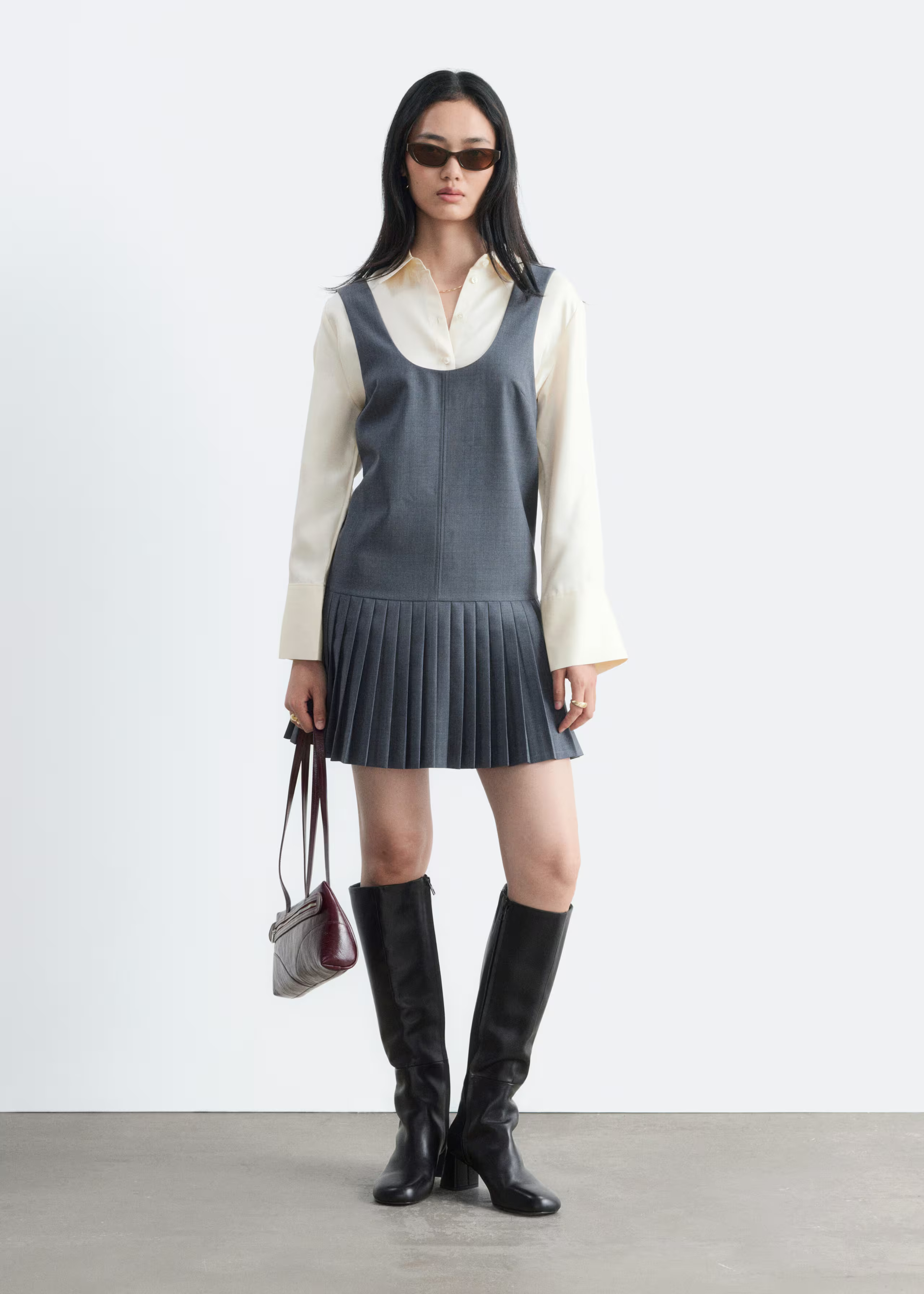 Pleat-Detail Layering Dress | & Other Stories UK