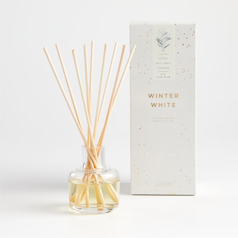 ILLUME Winter White Reed Diffuser | Crate and Barrel | Crate & Barrel