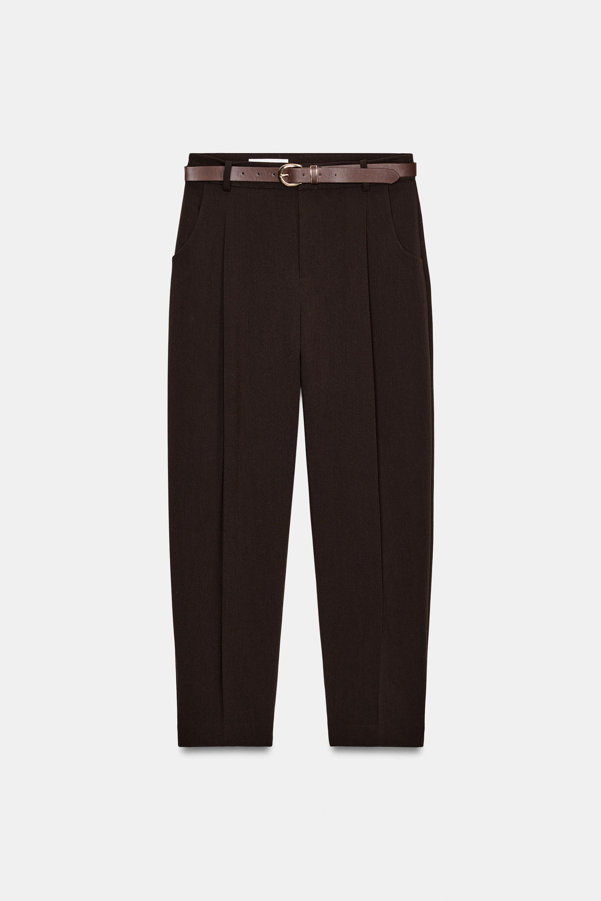 BELTED PLEATED PANTS | Zara US