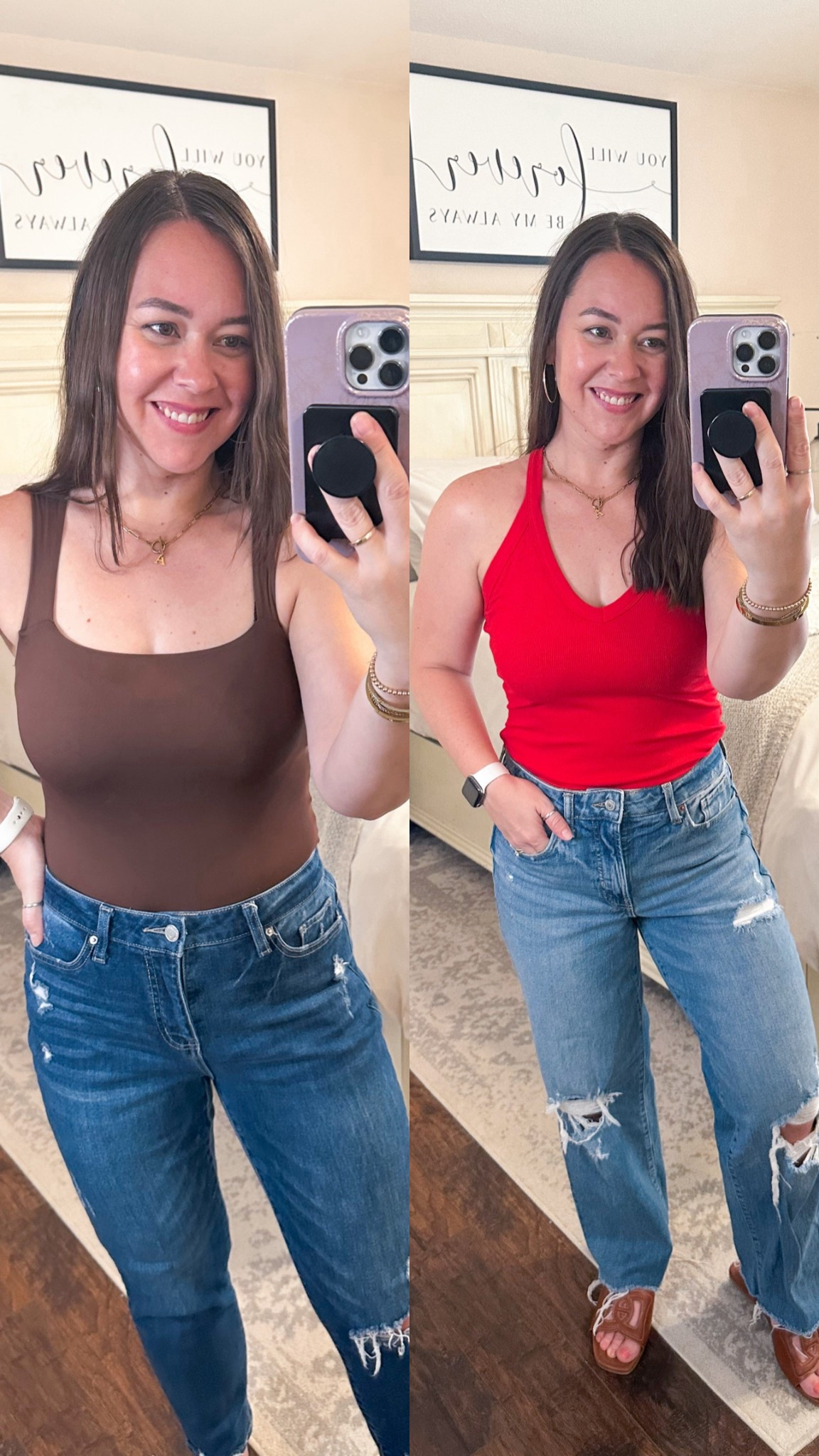 Wearing M in both 

#LTKPetite #LTKSummerEdit #LTKSaleAlert