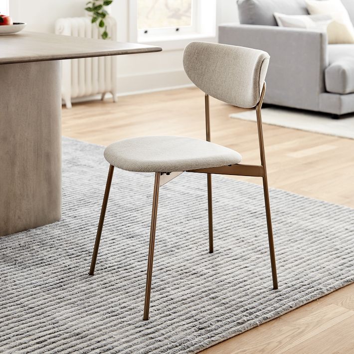 Mid-Century Modern Petal Upholstered Dining Chair | West Elm (US)