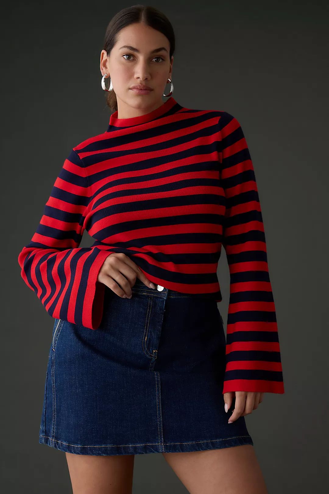 The Arlowe Bell-Sleeve Sweater by Maeve | Anthropologie (US)