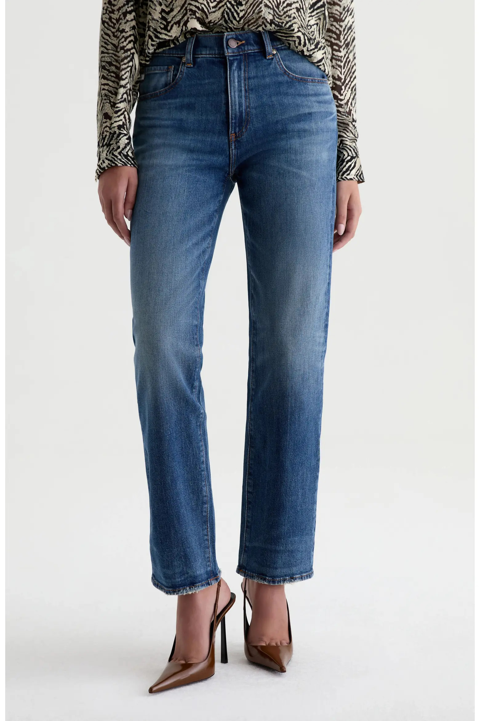 AG Brinley High Waist Straight Leg Jeans (Women) | Nordstrom | Nordstrom