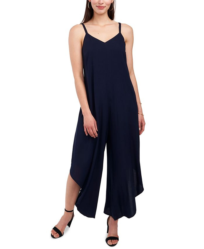 Just Hanging Asymmetrical-Hem Cropped Jumpsuit | Macys (US)
