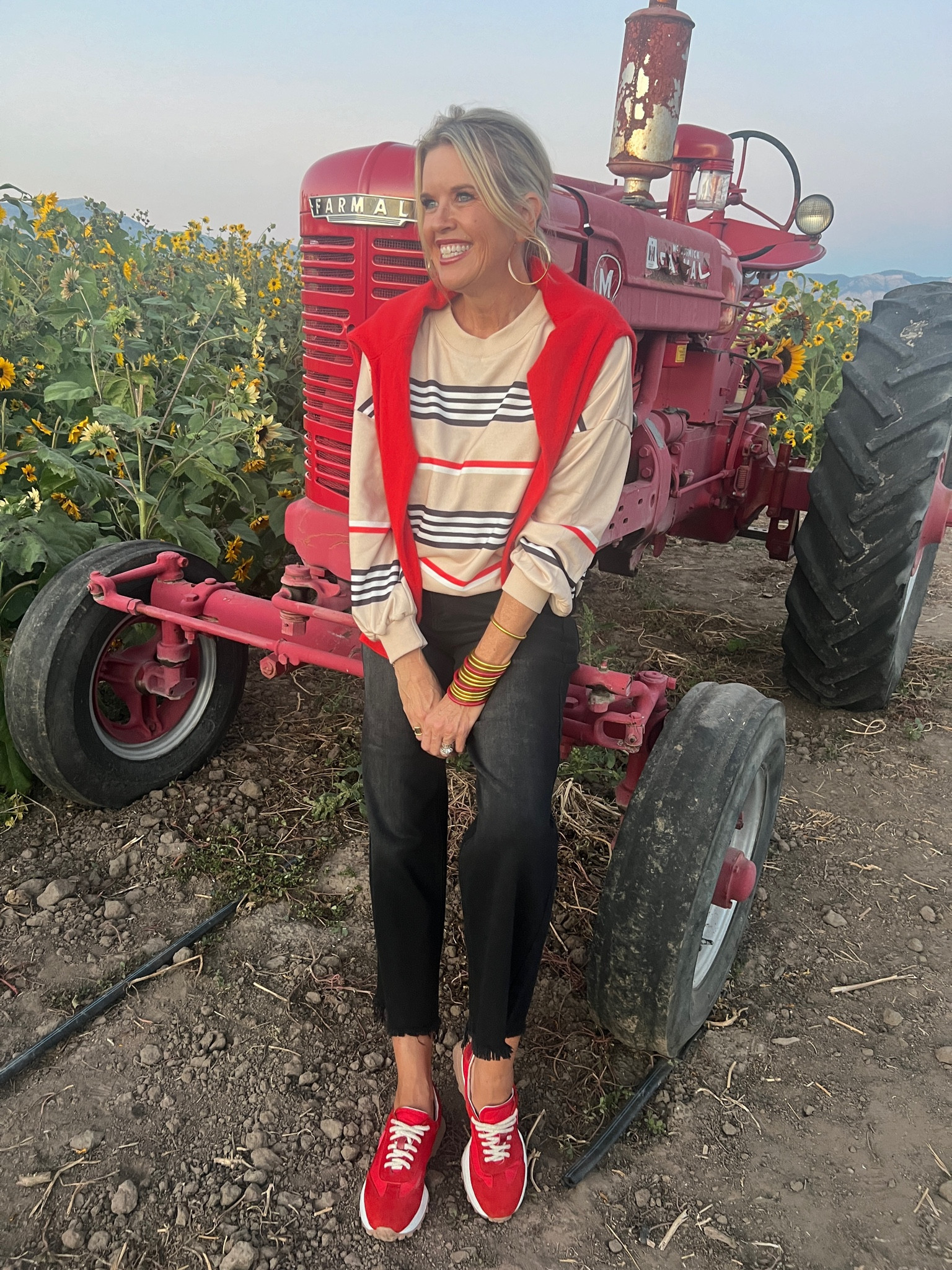 Fall outfit idea…
Amazon find✔️ 
This darlings Designer inspired lightweight sweatshirt is affordable great quality and fits tts wearing a small on sale


Risen cropped wideleg jeans fit tts I am in a size 27

Red cashmere sweater 

Red Madison Masion tennis shoes 

Budha girl bracelets 


#LTKSaleAlert #LTKFindsUnder50 #LTKStyleTip