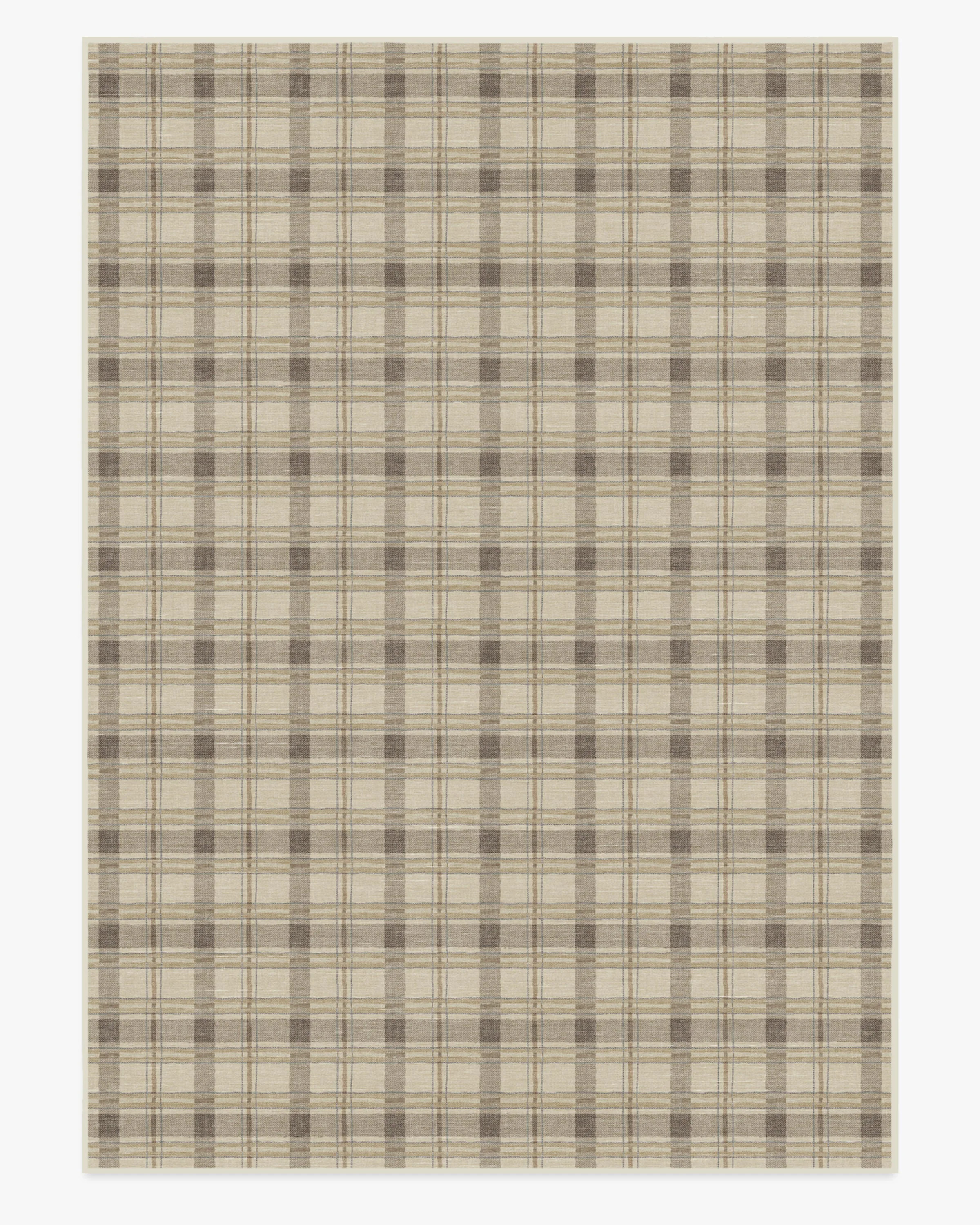 Piper Plaid Neutral Flatwoven Rug | Ruggable