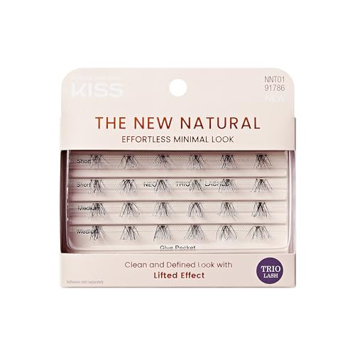 KISS The New Natural, False Eyelashes, Neo', 12mm-14mm, Includes 24 Wisps, Contact Lens Friendly, Easy to Apply, Reusable Strip Lashes | Amazon (US)