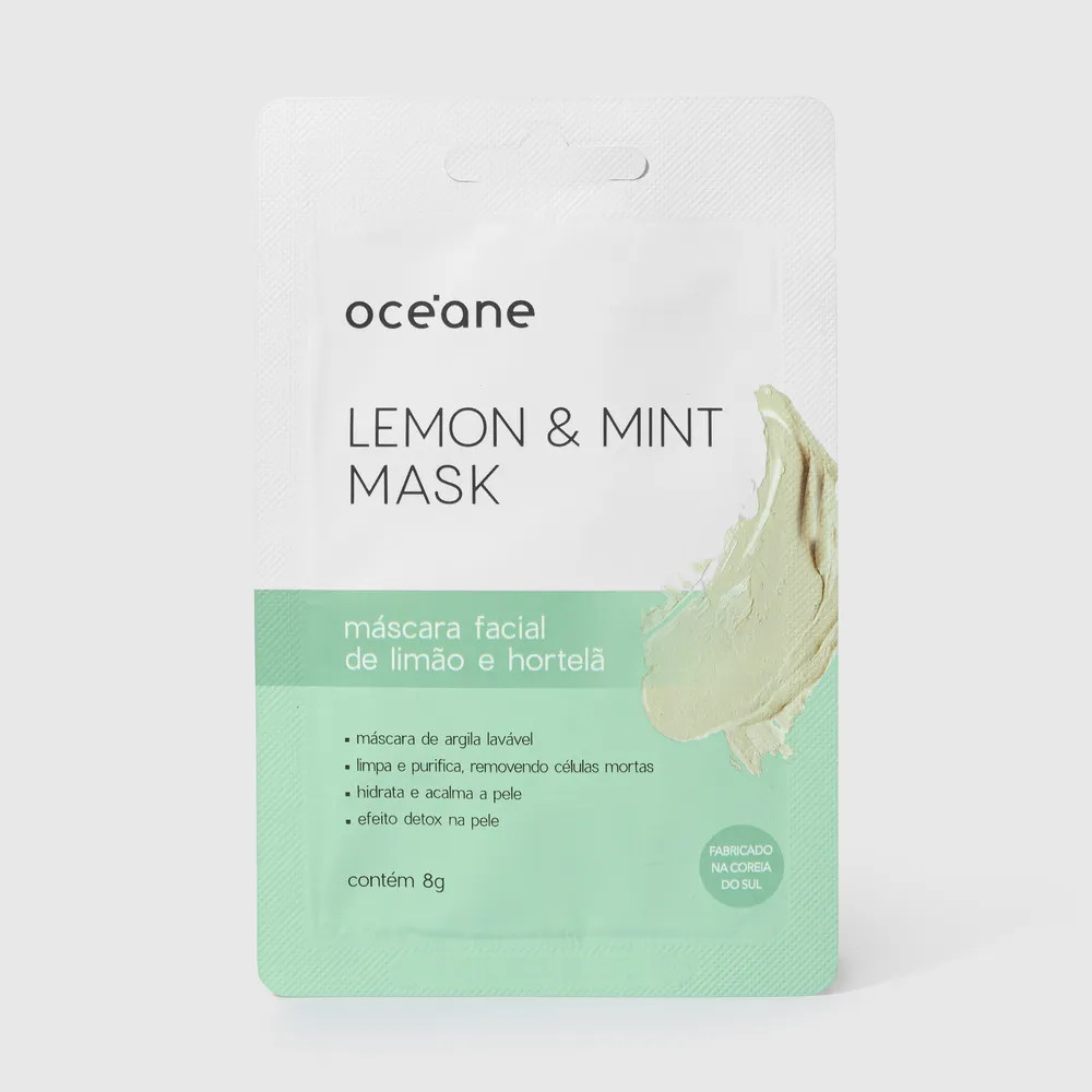 Máscara Facial de Limão e Hortelã - Lemon And Mint Mask 8g | Oceane (BR)