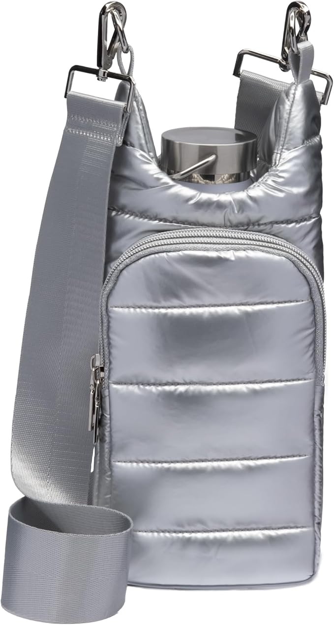 Original HydroBag | Quilted Water Bottle Holder with Strap | Tote Bottle Carrier Crossbody Bag wi... | Amazon (US)