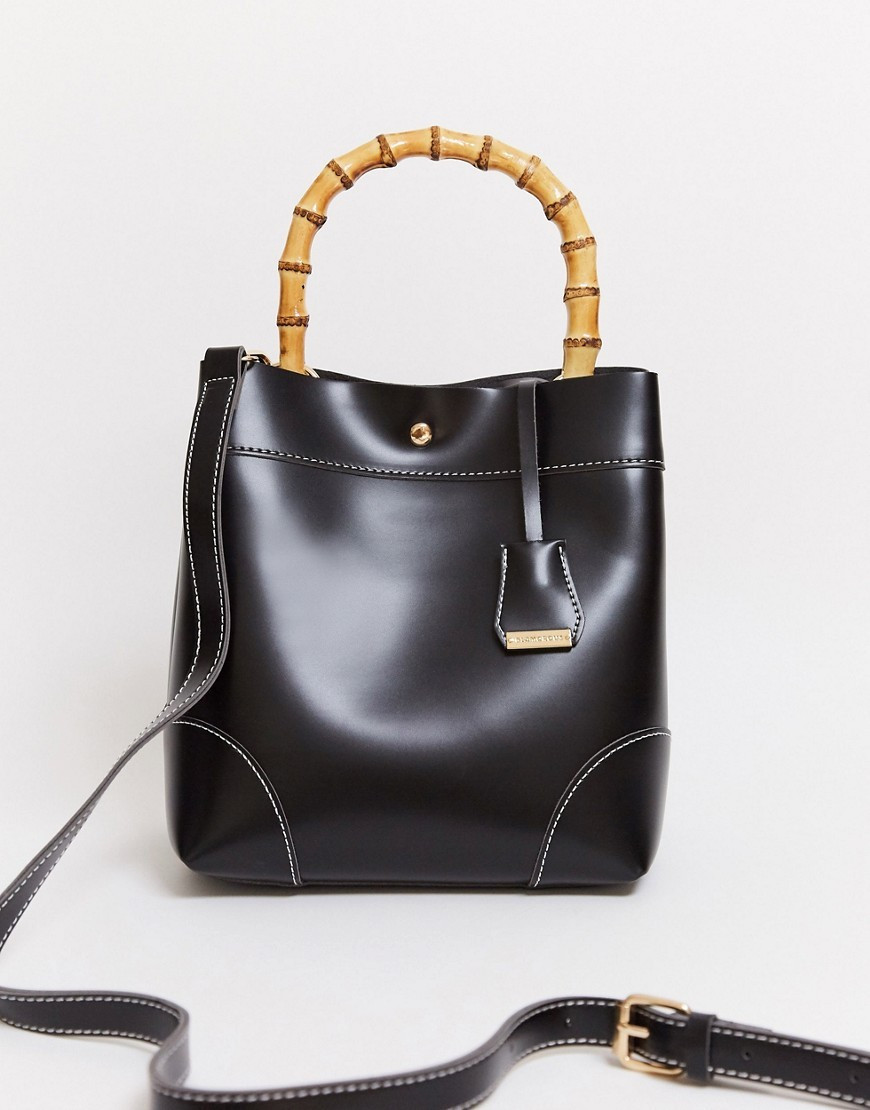 Glamorous bamboo handle bag in black | ASOS (Global)