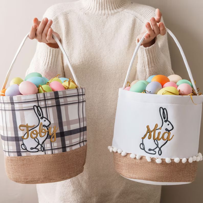 Personalized Easter Basket | Custom Easter Basket | Handmade Easter Egg Basket | Little Boys East... | Etsy (US)