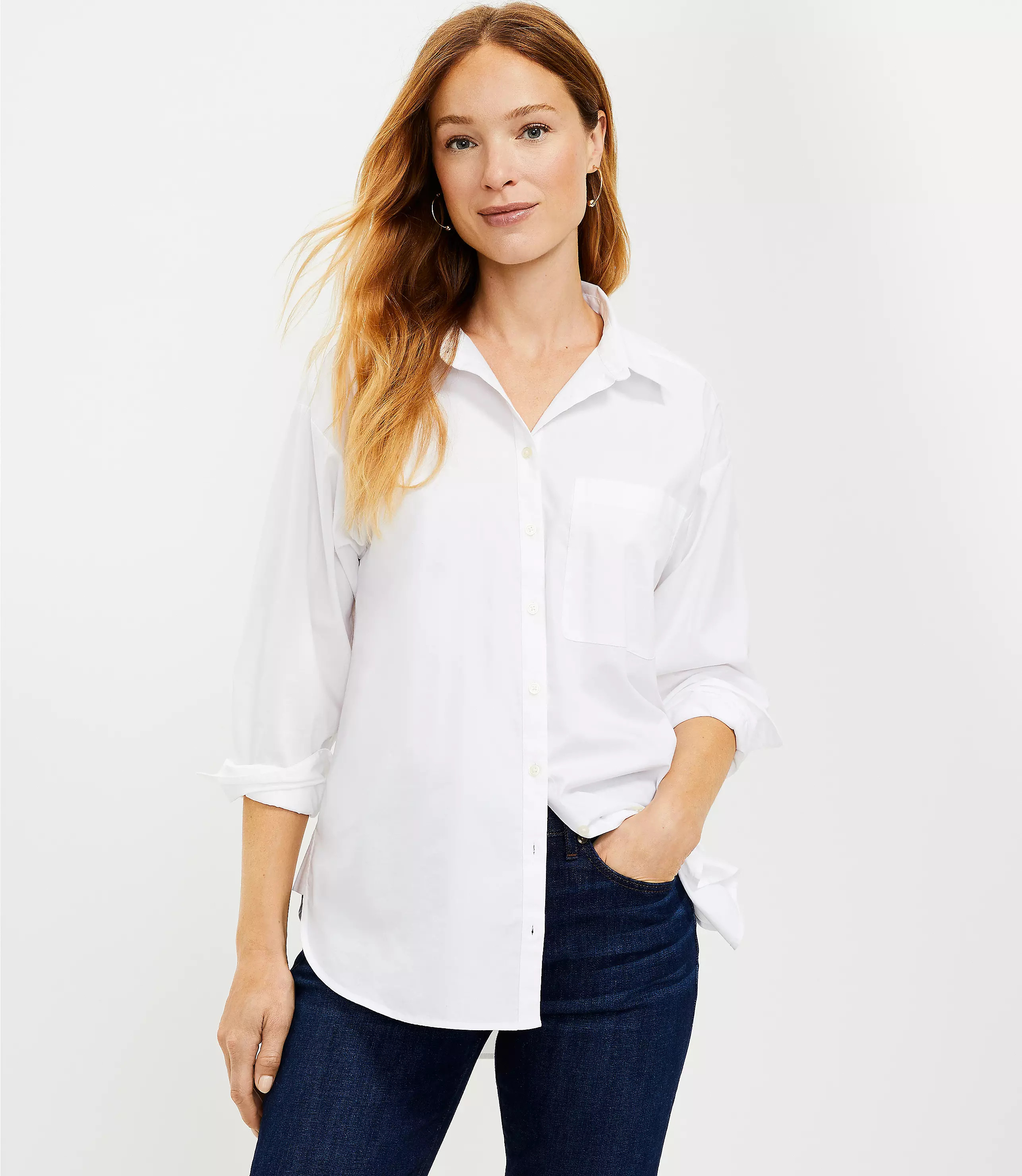 Oversized Everyday Shirt | LOFT