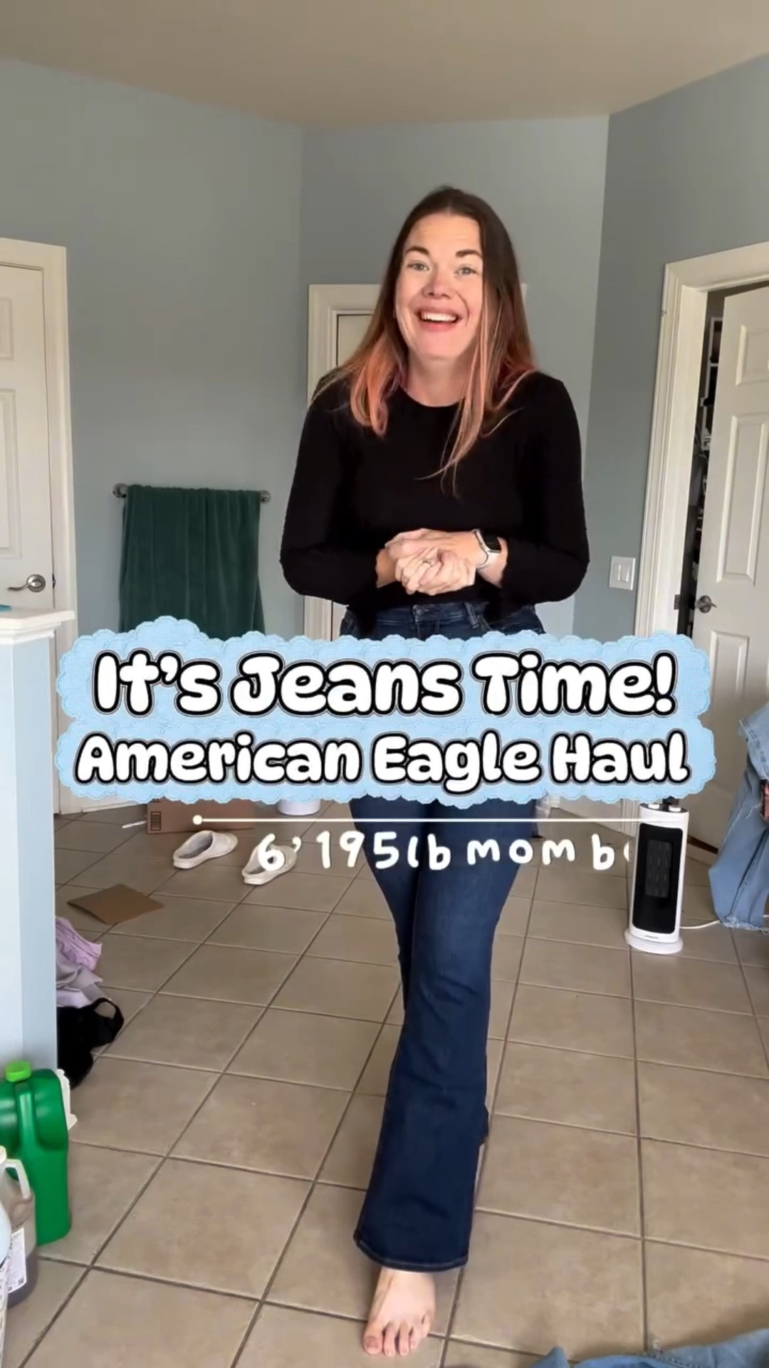 PART 2! My favorite wide leg jeans of ALL TIME!
Finding a new wardrobe after a big weight loss has been so defeating at times between clothes still not fitting right and body dysmorphia fucking with my mind. This was win that was a long time coming! @americaneagle 

💬 HAUL and I’ll send you all my favs!
#mombod #weightlossjouney #jeanshaul #tryon #curvyfashion

#LTKmomlife #LTKTall #LTKMidsize