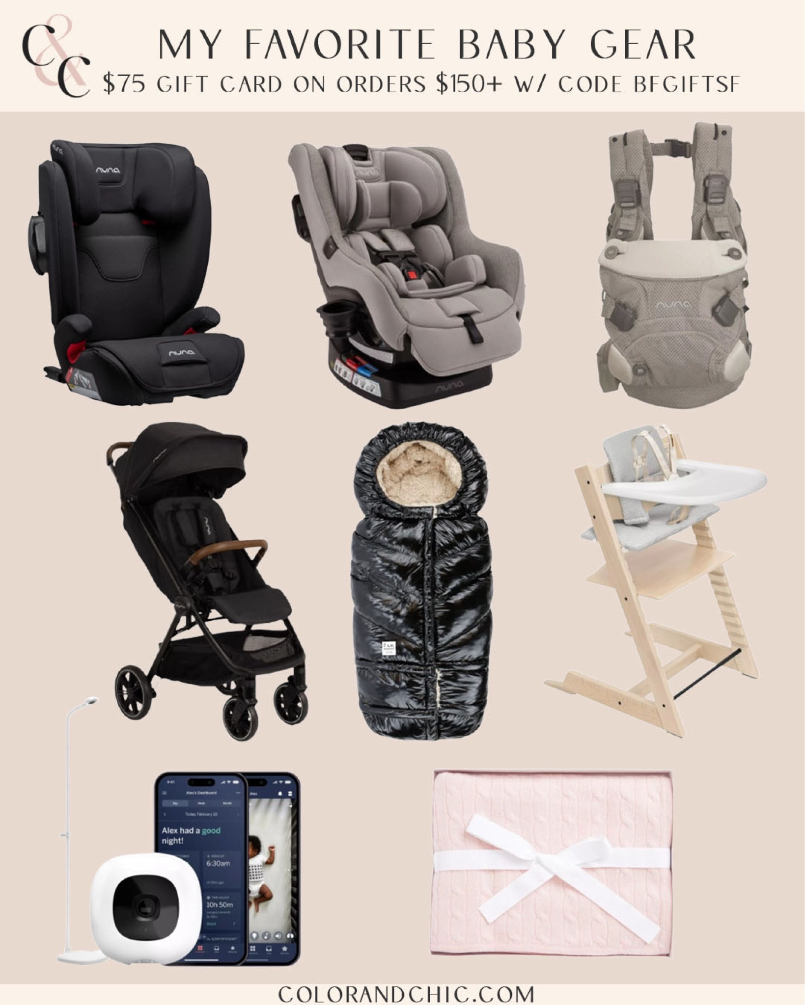 Baby gear that we use and is a must-have for us. We love Em’s stokke highchair, Nuna stroller, and more. Great items for newborns, toddlers, and younger children. Use code BFGIFTSF for a $75 gift card on purchases of $150 and up @saks! #SaksPartner #Saks

#LTKSaleAlert #LTKBaby #LTKCyberWeek
