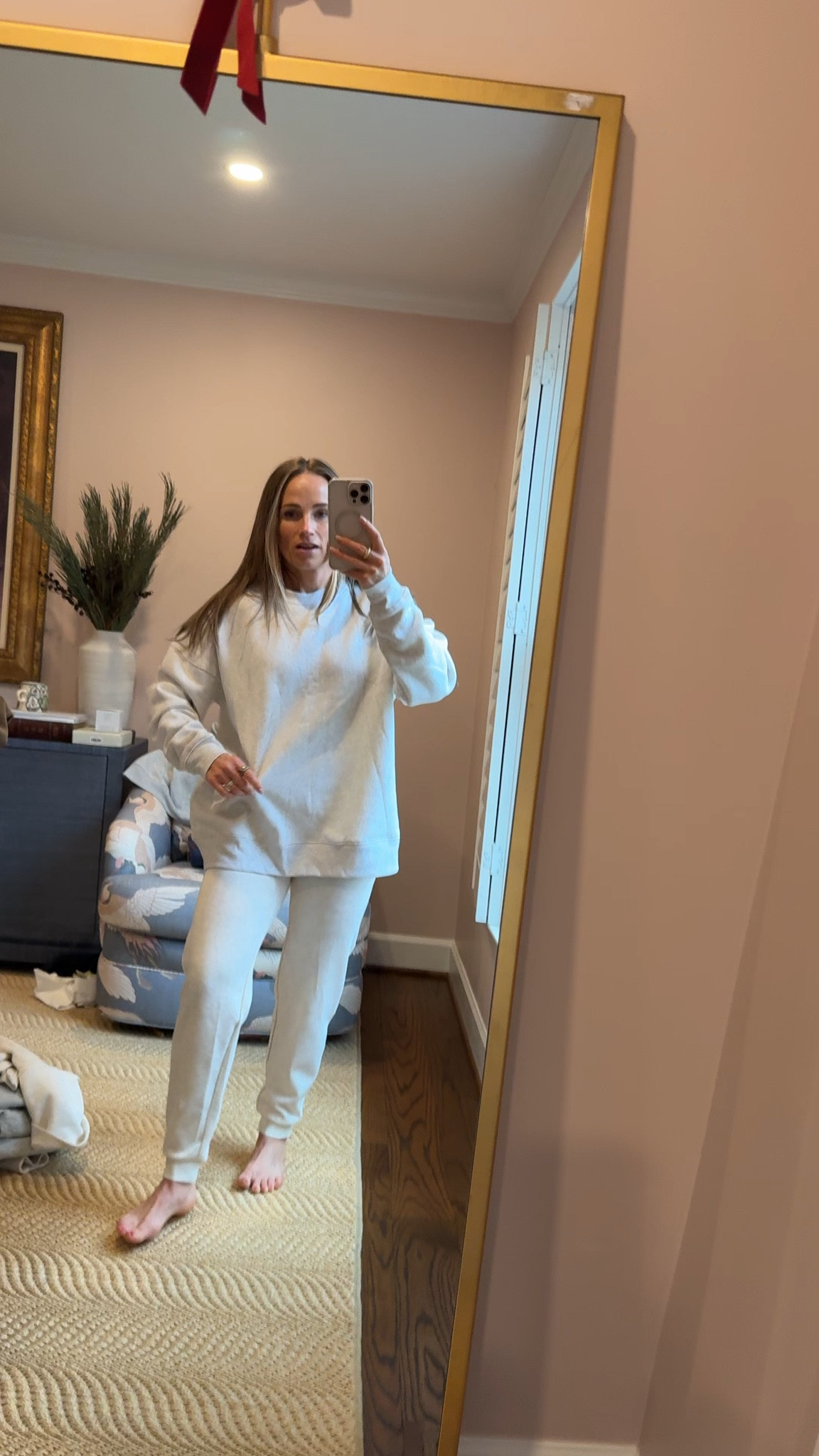 Crewnecks always win. This target crewneck runs TTS, I size up to make it more oversized and it’s so fleece lined.

#LTKmomlife #LTKootd