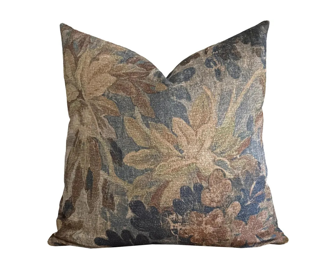 DAPHNE | Designer Tapestry Style Pillow Cover, Forest Pillow, Vintage Style Pillow, Verdure Tapes... | Etsy (US)