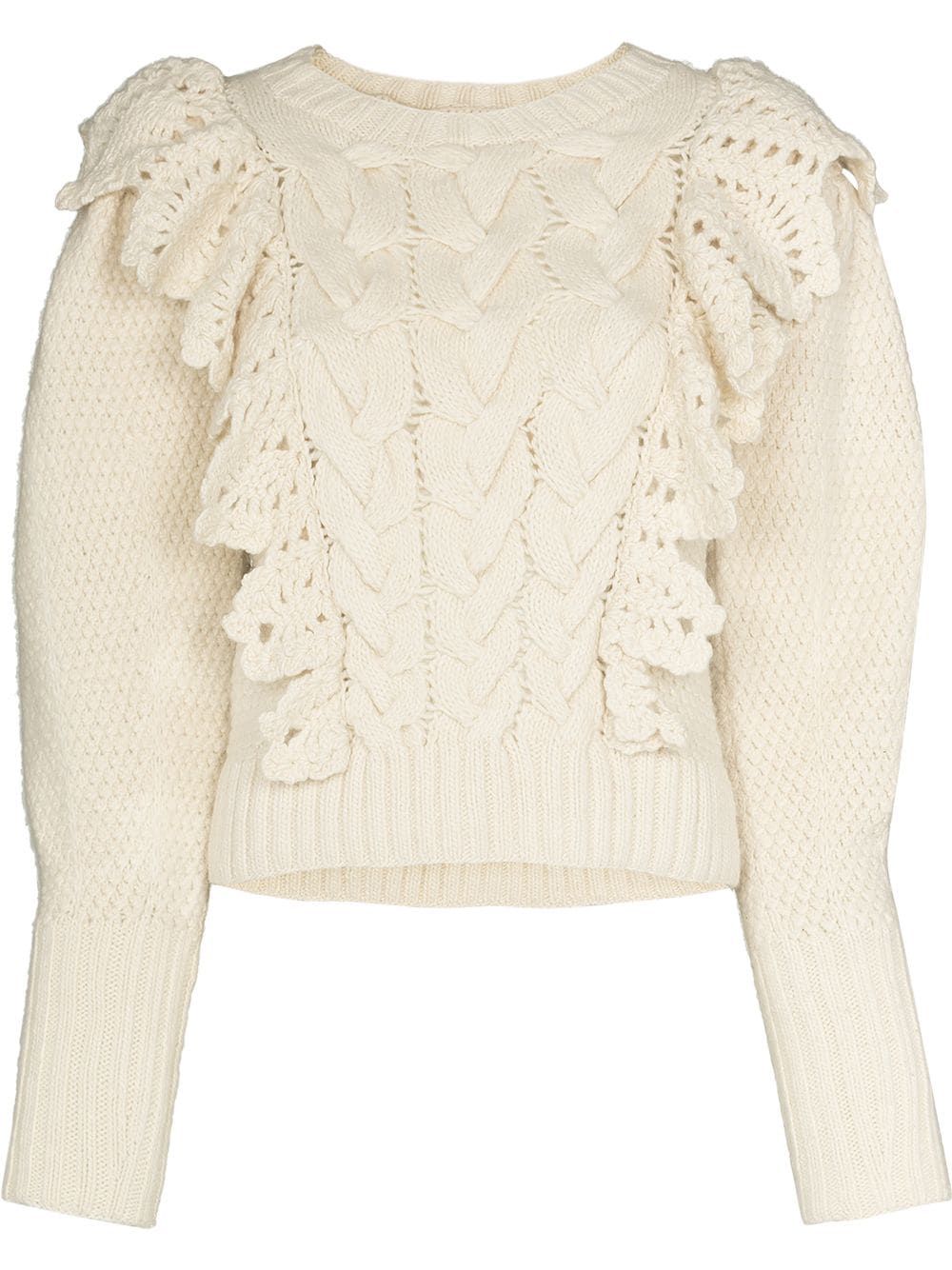 Ulla Johnson Romina Ruffled Wool Jumper - Farfetch | Farfetch Global