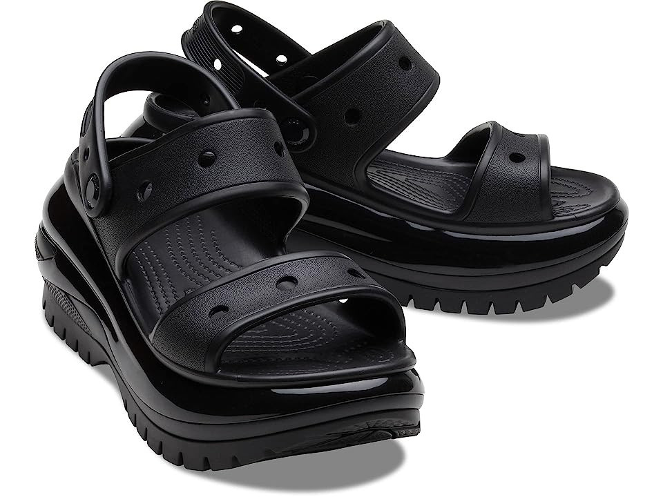 Crocs Classic Mega Crush Sandal Shoes Black : Men's 8 - Women's 10 Medium, Manmade | Zappos