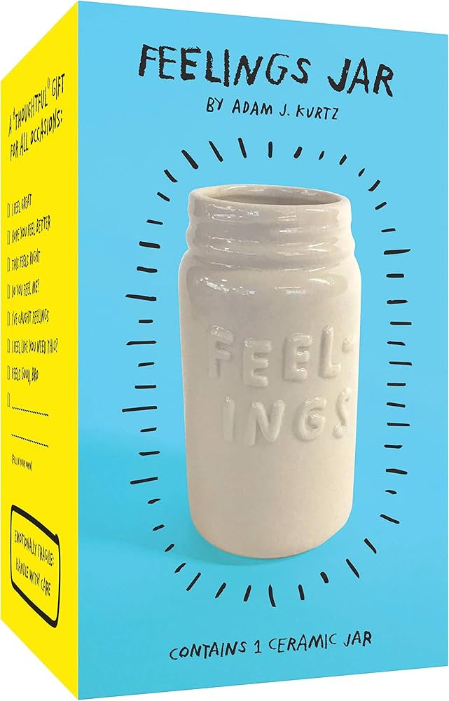 Feelings Jar: (Unique Office and Desk Decor, Cute Ceramic Pen and Pencil Holder) | Amazon (US)