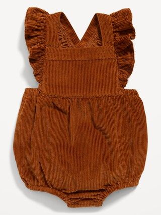 Ruffled Corduroy Overall Romper for Baby | Old Navy (US)