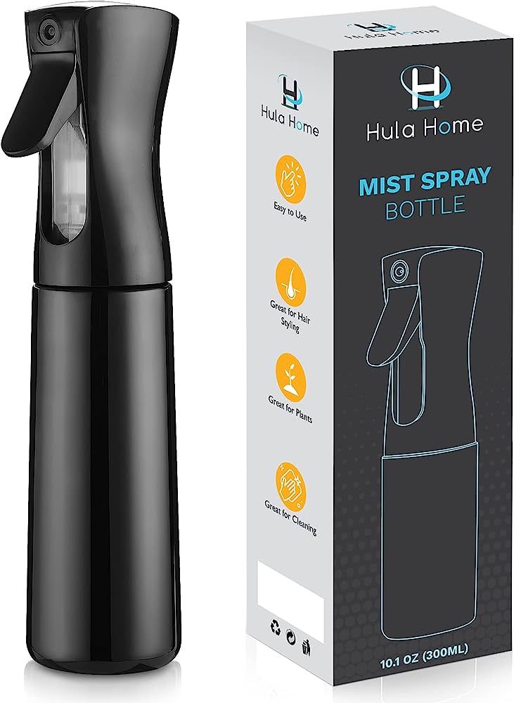 Hula Home Continuous Spray Bottle (10.1oz/300ml) Empty Ultra Fine Plastic Water Mist Sprayer – ... | Amazon (US)