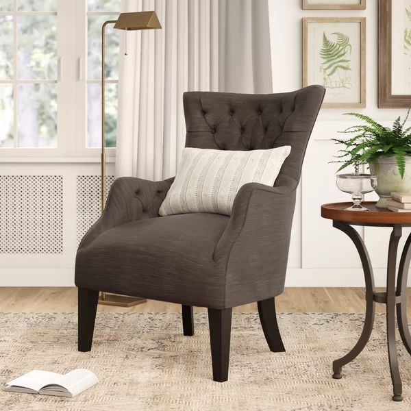 30.25" Wide Tufted Polyester Wingback Chair | Wayfair North America