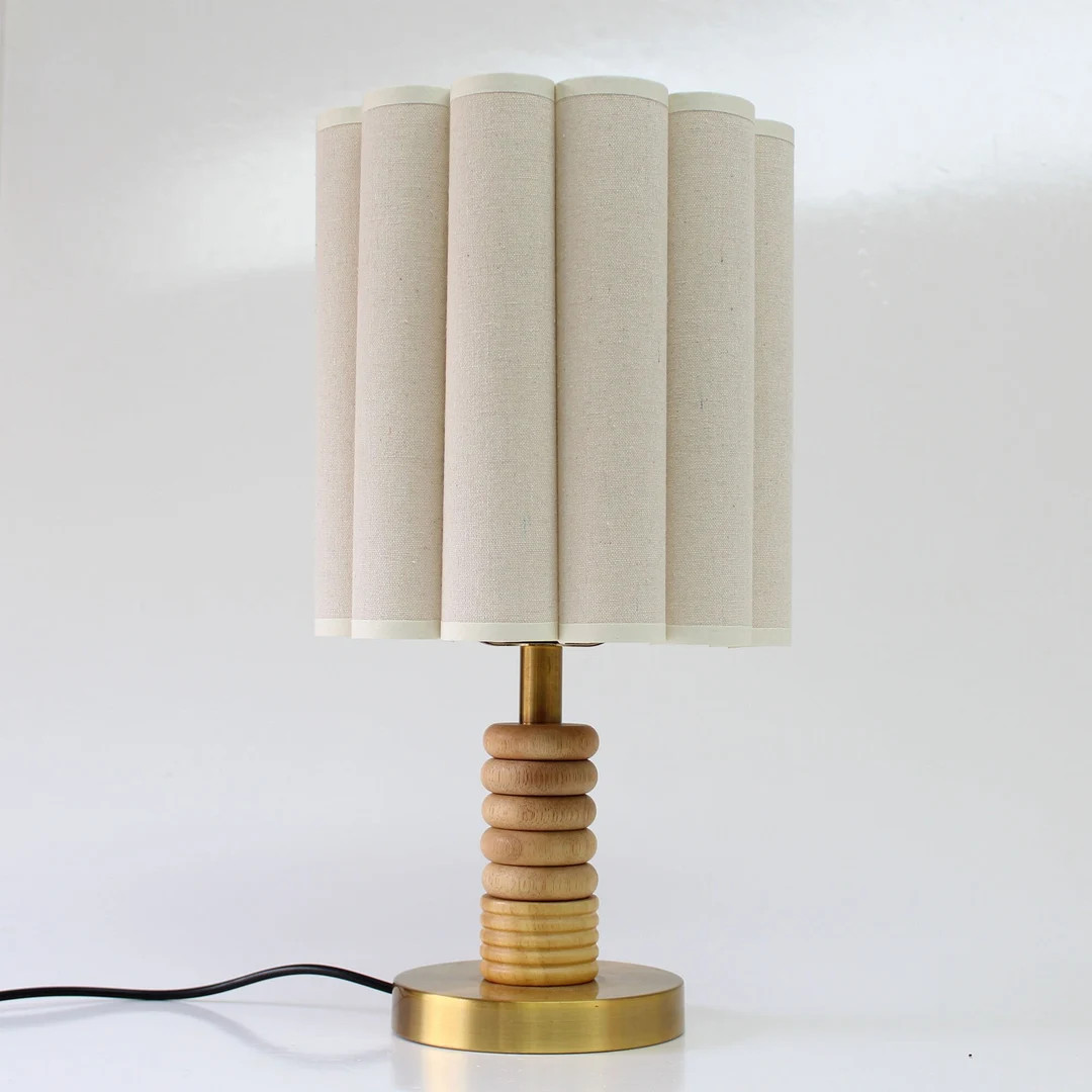 Duzy diy handmade light burlap fabric and acrylic drum shape lamp shade for home furnishing-5#,cu... | Etsy (US)