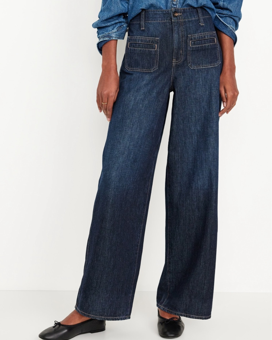 Dark denim, dark wash jeans, fashion jeans, wide leg jeans, denim, wide leg, curve love, plus size jeans

#LTKStyleTip #LTKFindsUnder50 #LTKPlusSize