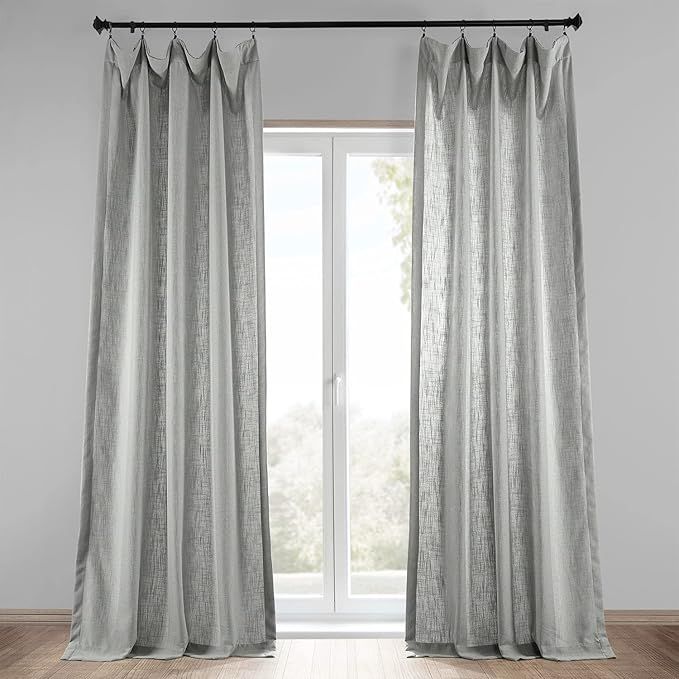 HPD Half Price Drapes Heavy Faux Linen Curtains For Bedroom 50 X 108 (1 Panel), FHLCH-VET13197-10... | Amazon (US)